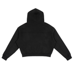 Fleece Zip-Up Boxy Hoodie