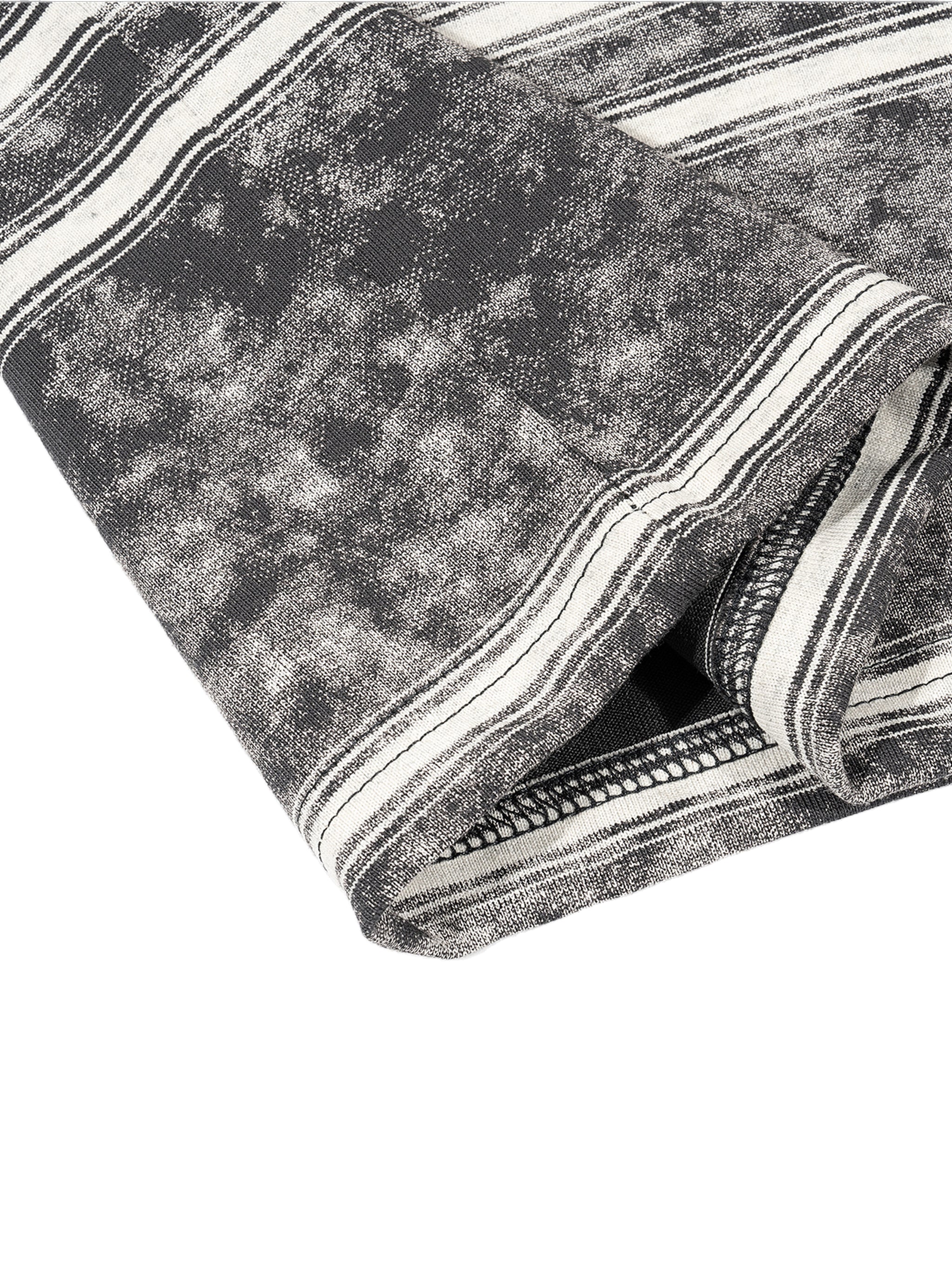 Barrage [PREMIUIM] Washed Striped T-shirt