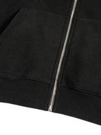 Fleece Zip-Up Boxy Hoodie